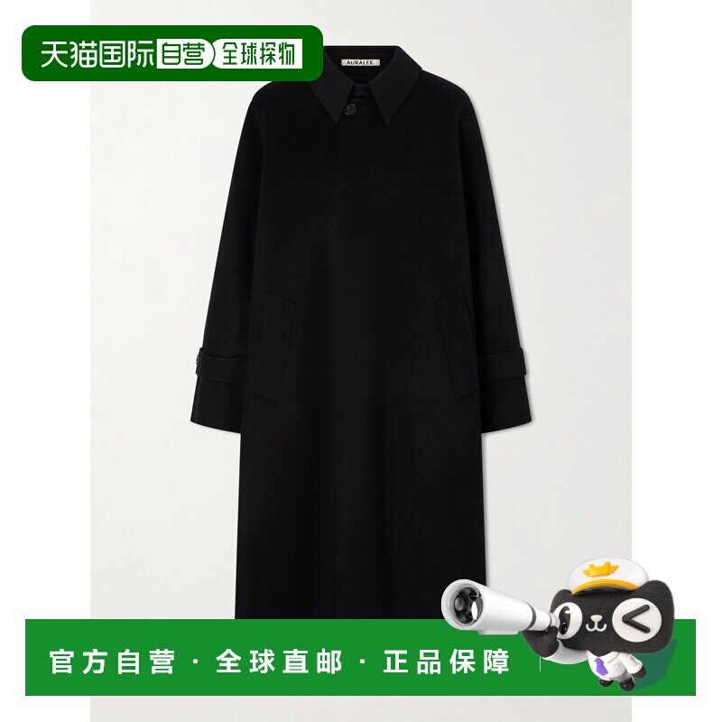1h可退 AURALEE 女士 麦尔登呢羊毛大衣 A26SC02MKBLACK