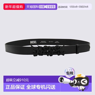 香港直邮Diesel 迪赛 男士 B-Graffiti 牛皮腰带皮带 X10598PR666