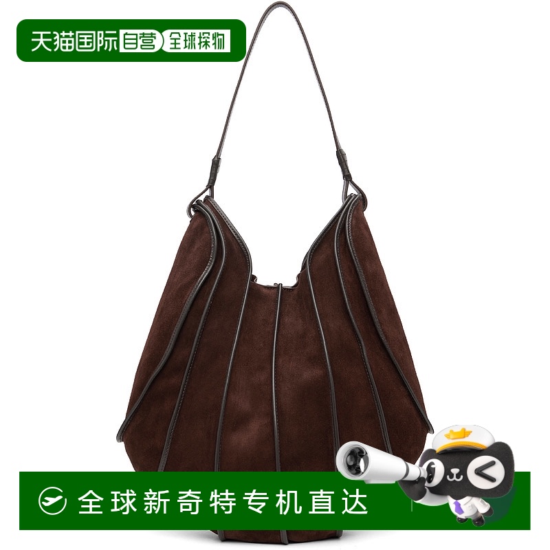 1h可退 香港直邮Staud 女士 棕色 Wells 托特包 H25S7013UNMAHO