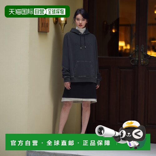 香港直邮Balmain 刺绣连帽衫卫衣 FH1JT047BC72