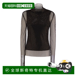 GERARDA 1h可退 女士 香港直邮Sportmax 网纱莱茵石T恤 斯宝麦斯