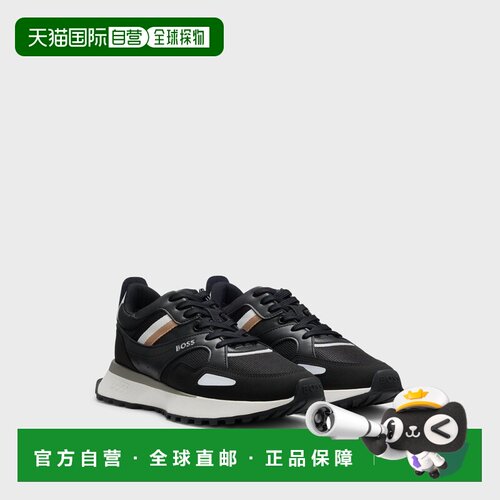 自营欧洲直邮HUGO BOSS雨果BOSS BLACK 带有 EVA 橡胶外底跑鞋式