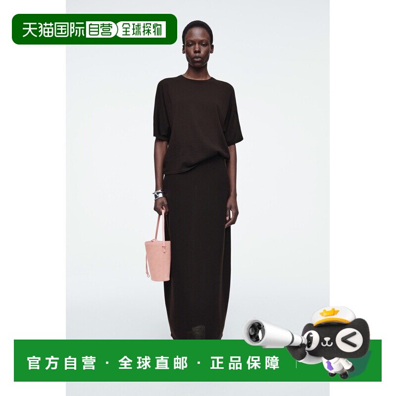 自营欧洲直邮COS 女士粉色皮革手提包新款斜挎包单肩包