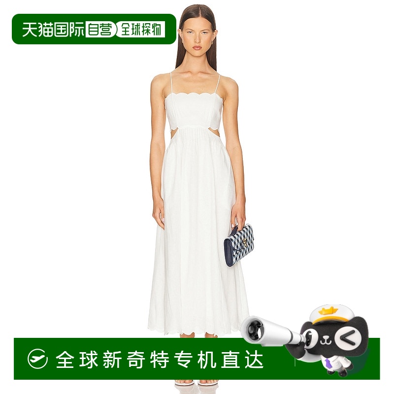 1h可退 香港直邮ZIMMERMANN 女士 Rhiannon 扇贝形中长连衣裙 176