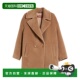 99新未使用 香港直邮Max Mara 双排扣羊毛大衣 6086023906