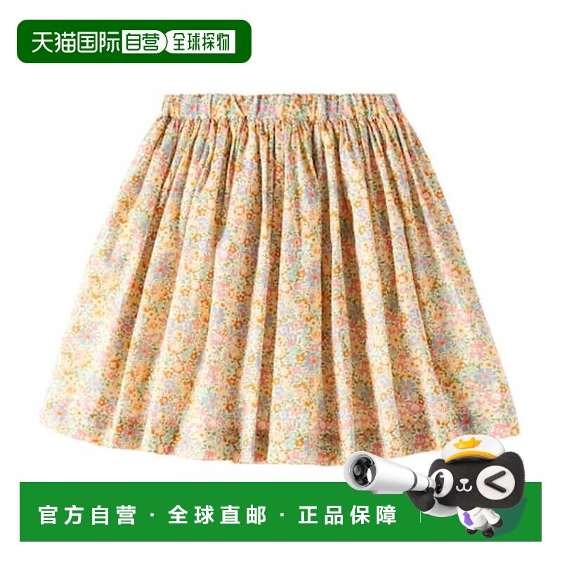 1h可退 香港直邮Bonpoint 女童 Suzon 花朵棉质半身裙童装