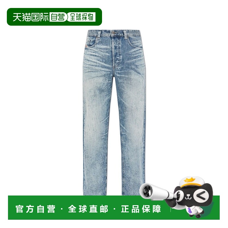 1h可退 香港直邮Diesel 迪赛 男士 2024 D-Macs 直筒牛仔褲 A2135