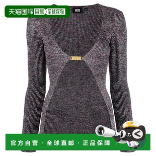 女士 舒适时尚 灰色毛线衫 grey灰色 SS23W370907 香港直邮Gcds