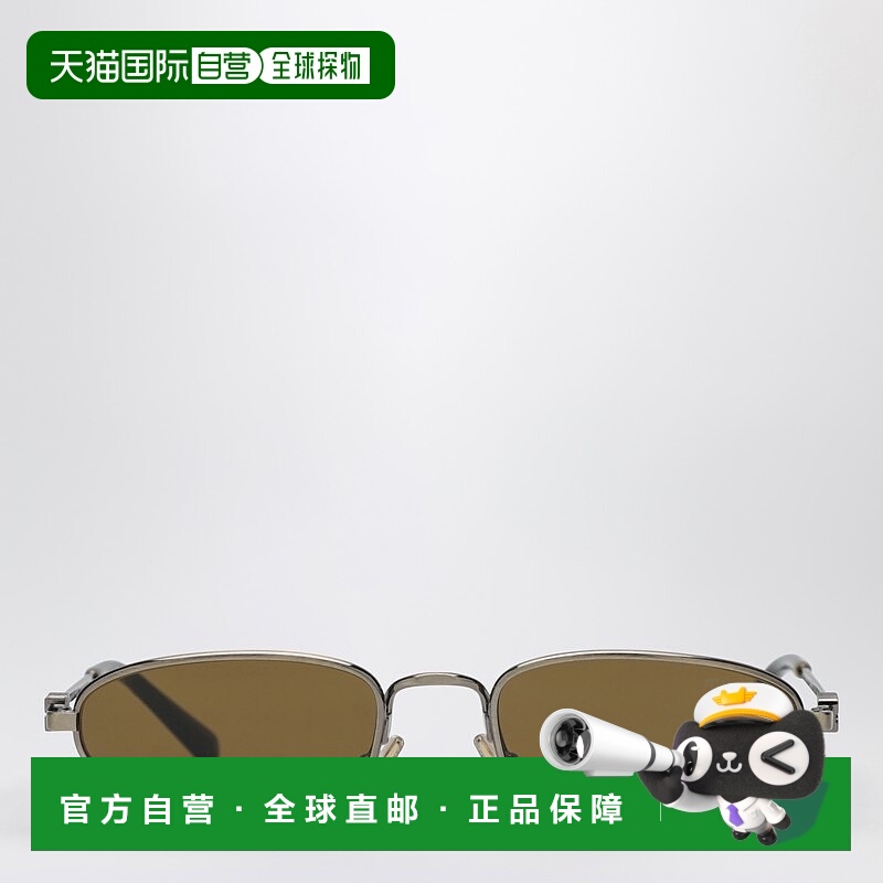 1h可退 香港直邮Miu Miu 缪缪 男士 gold/Dark 徽标复古棕色太阳