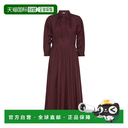 香港直邮MAX MARA 女士连衣裙 9226066106067 AW2026 红色 长款衬