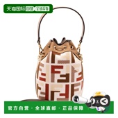 香港直邮Fendi Tresor 芬迪 1h可退 女士 Mon 提花布织皮革水