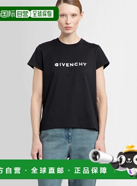 香港直邮GIVENCHY 女士T恤 BW707Y3Z85001 SS2024 黑色女装