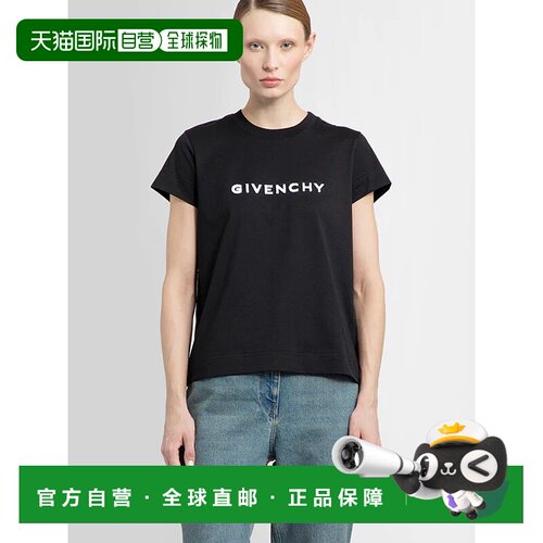 香港直邮GIVENCHY 女士T恤 BW707Y3Z85001 SS2024 黑色