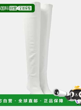 香港直邮The Attico 女士 Cheope 皮质过膝靴子 white白色 舒适时