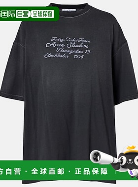 1h可退 香港直邮Acne Studios 艾克妮 女士 徽标棉质针织T恤