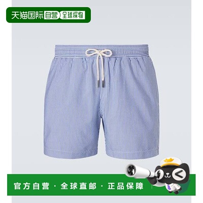 香港直邮Orlebar Brown 男士 Boxer 条纹泳裤 blue蓝色 舒适时尚