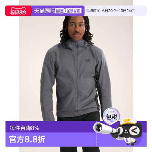 欧洲直邮Arc'teryx 始祖鸟 男装ATOM 连帽衣外套夹克