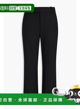 香港直邮Maje 女士 斜纹布小喇叭长裤 MFPPA00658BLACK