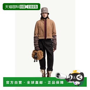 欧洲直邮MONCLER (2025) Vougeot 绒面革短款羽绒服盟可睐