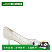 Choo 周仰杰 女士 香港直邮Jimmy 白色皮质浅口鞋 LOVE65NYT00949