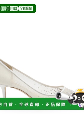 香港直邮Jimmy Choo 周仰杰 女士 白色皮质浅口鞋 LOVE65NYT00949