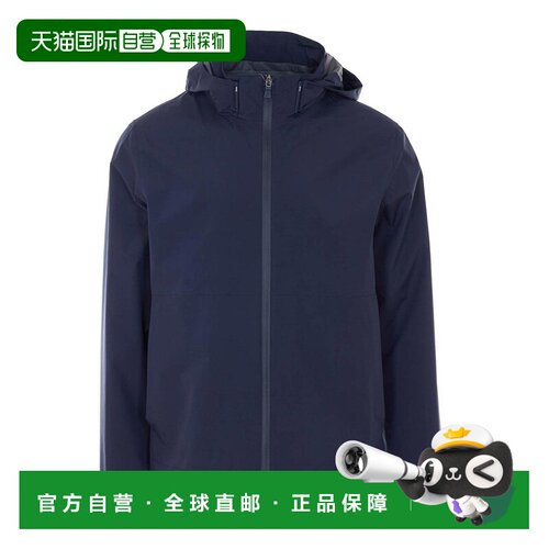 1h可退 香港直邮Herno 男士 FRONTAL CLOSURE 蓝色拉链夹克 GI000
