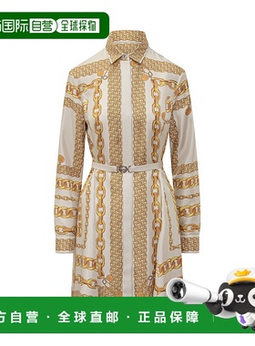 1h可退 香港直邮Versace 范思哲 女士 束腰连衣裙 10189331A13638