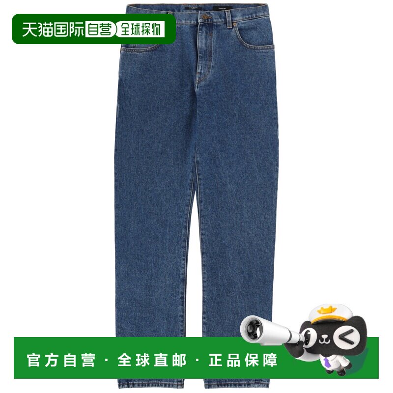 1h可退 香港直邮BALMAIN 男士牛仔裤 GH1MI043DG086EX SS2026 蓝