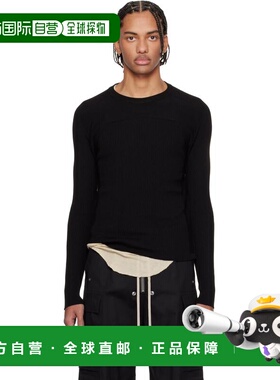 1h可退 香港直邮rick owens 瑞克 欧文斯 男士 黑色 Temple Ribbe