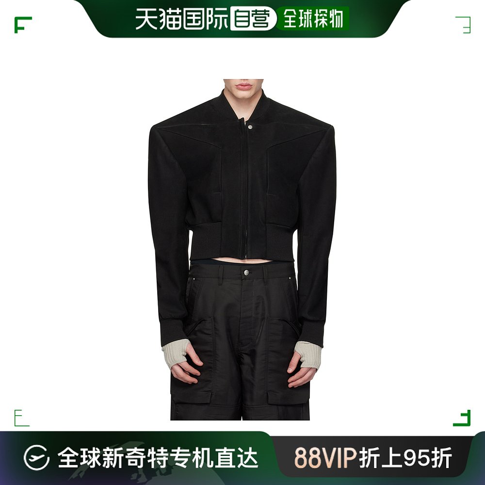 香港直邮Rick Owens Edfu拉链皮夹克 RU01D3749LCK