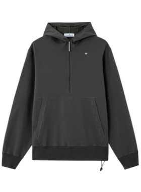 香港直邮Stone Island 常规版型半拉链连帽卫衣 L1S156100037S00G