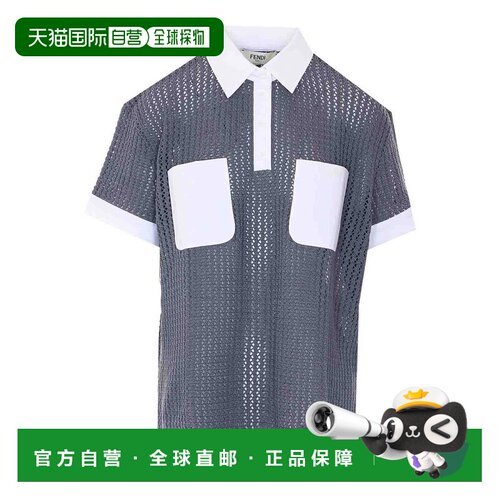 香港直邮FENDI 女士T恤 FZXE65AW4NF1W0RGREY SS2026 灰色