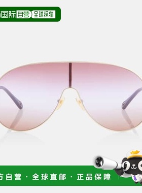 香港直邮Chloe 蔻依 女士 Aly 防护罩太阳眼镜 red红色 舒适时尚