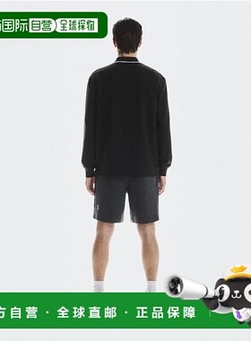 自营欧洲直邮On/昂跑 Courtside系列男士黑色再生聚酰胺logo标识P