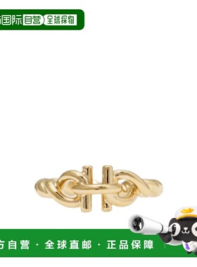 1h可退 Salvatore Ferragamo Gancini 扭纹戒指 (52mm) 760987
