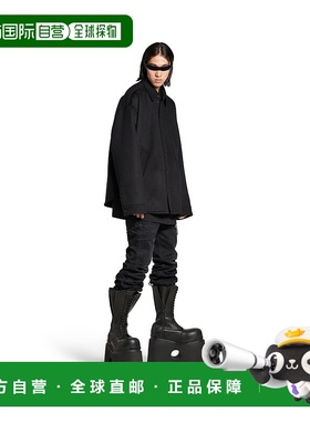 自营欧洲直邮Balenciaga巴黎世家 Matelassee男士黑色绗缝长袖衬