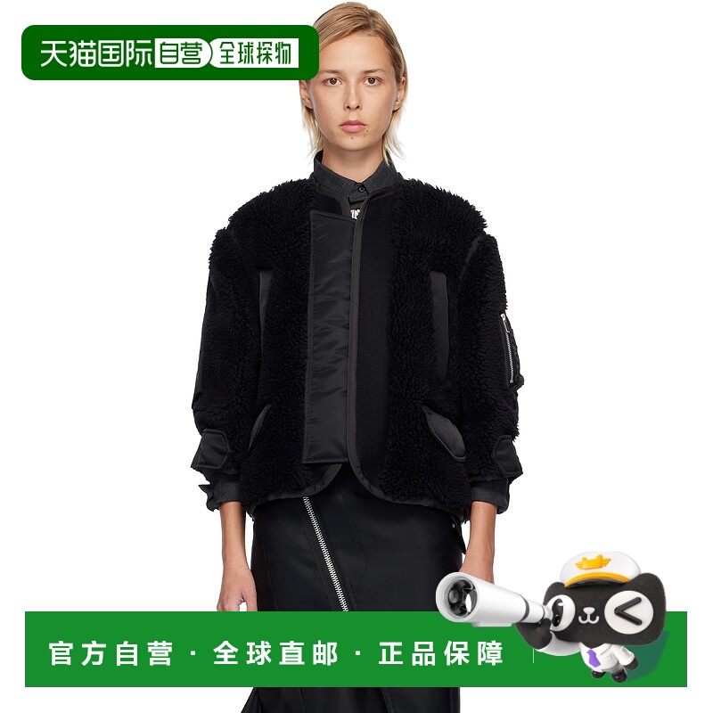 1h可退 香港直邮Sacai 女士 黑色夹克 2508239 black黑色 舒适时