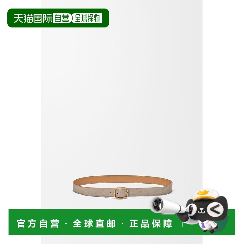 自营1h可退 欧洲直邮Loewe罗意威 女士陶土色小牛皮圆形扣环腰带3