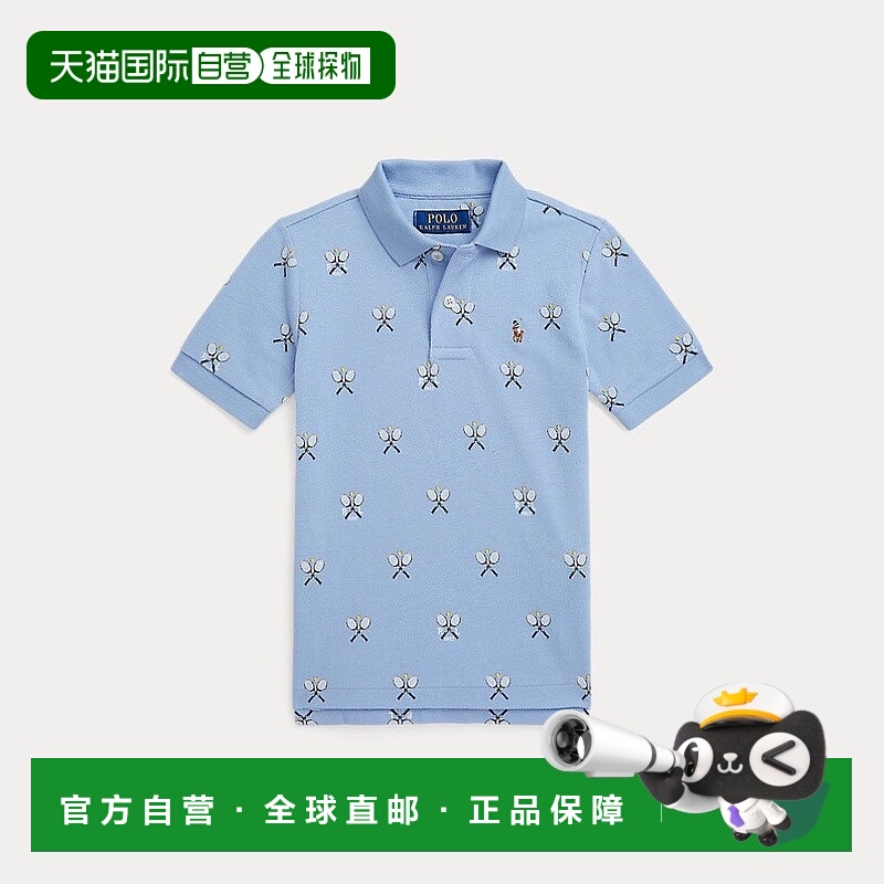 自营欧洲直邮RalphLauren拉夫劳伦 网球图案珠地棉Polo衫