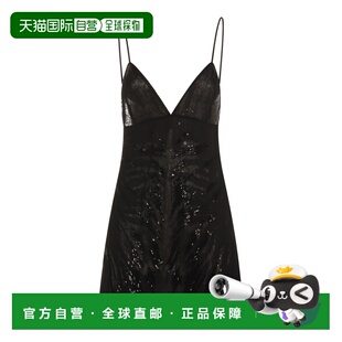 黑色粘胶纤维连衣裙 女士 P644A429A 蓝色情人 香港直邮Blumarine