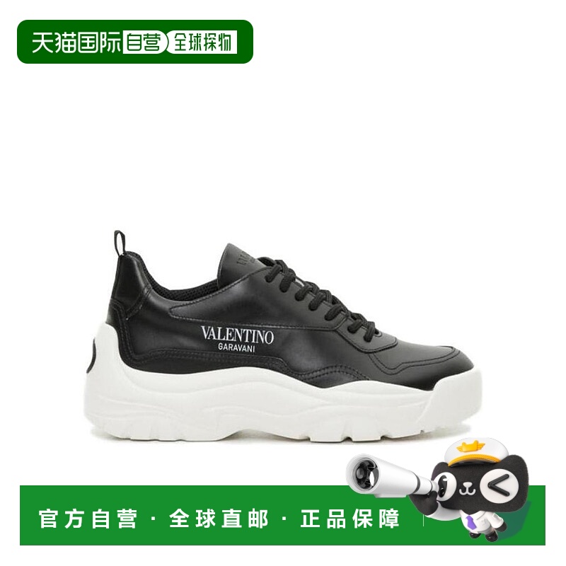 【99新未使用】香港直邮Valentino 黑色系带休闲运动鞋 SW2S0K55A