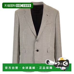 香港直邮Celine 思琳 男士 千鸟格羊毛羊绒西装外套 2V74G661T