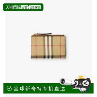 81098071 女士 歐洲直郵BURBERRY 錢包 小號格紋雙 25秋冬 1h可退