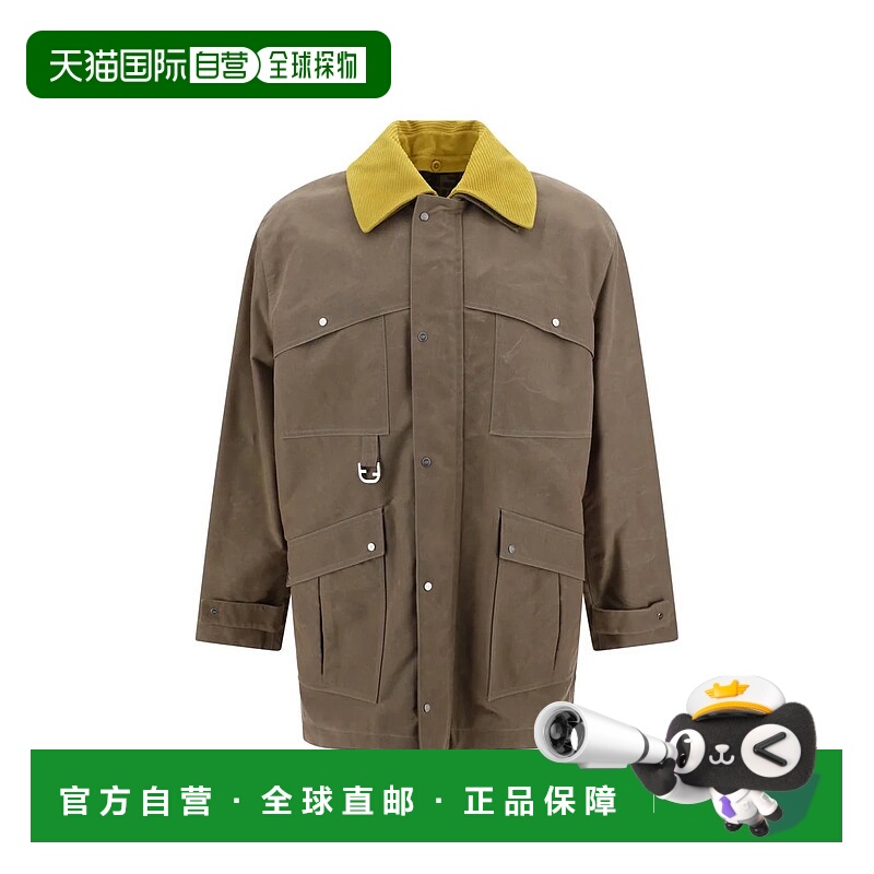 欧洲直邮FENDI 男士夹克FW1329ASC3F0GZ7翻领休闲长袖