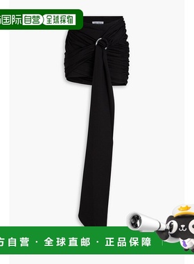 香港直邮The Attico 女士 Fran 精饰垂褶针织迷你半身裙 231WCS12