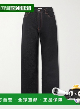 香港直邮Alaia 女士 直筒牛仔裤 AA9P1265K131B black黑色 舒适时