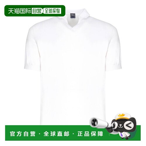 欧洲直邮FEDELI 男士针织衫 8UED591441 AW2025 白色 Open Neck P