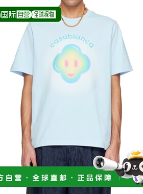 1h可退 香港直邮Casablanca 男士 Airbrush 微笑印花T恤 SP26JTS0