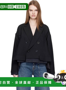 1h可退 香港直邮Sacai 女士 黑色 Suiting & Denim 西装外套 2608