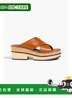 香港直邮Chloe 蔻依 女士 Laia 皮质防水台凉拖 CHC22U612Y3